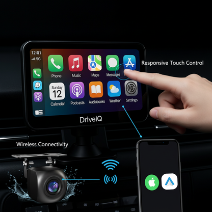 DriveIQ Wireless CarPlay & Android Auto Screen