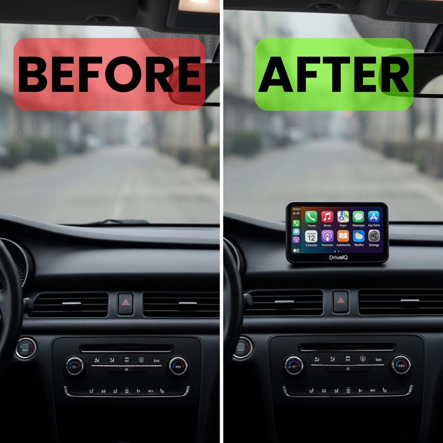 DriveIQ Wireless CarPlay & Android Auto Screen